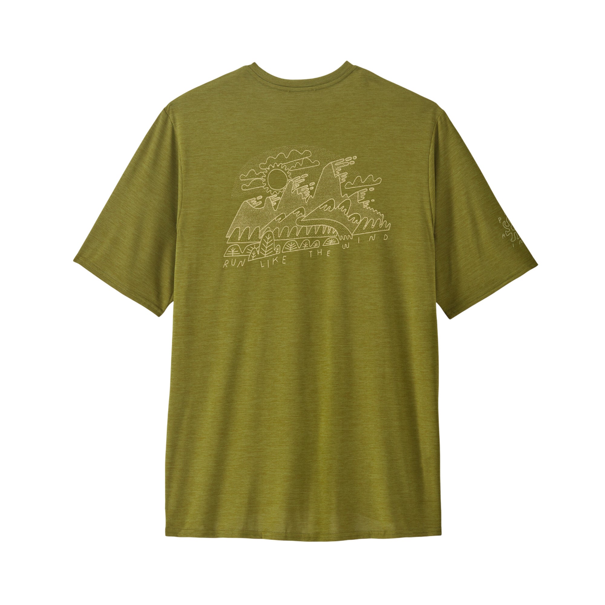 (S・Mサイズ)Capilene Daily Graphic Shirt Lands Men's