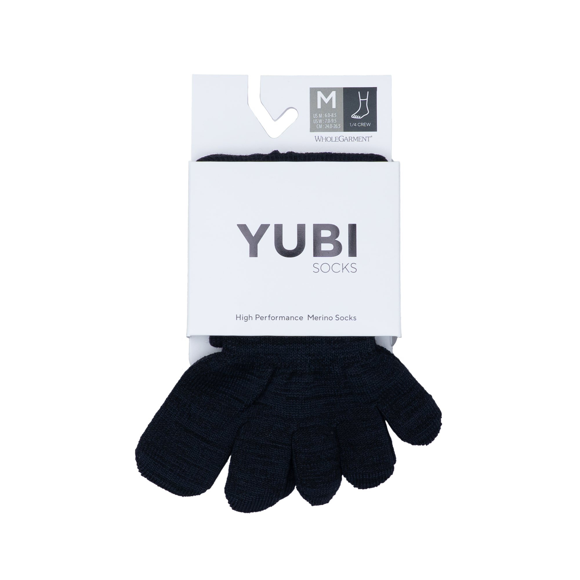 Toe Socks Quarter Crew Axio Wool