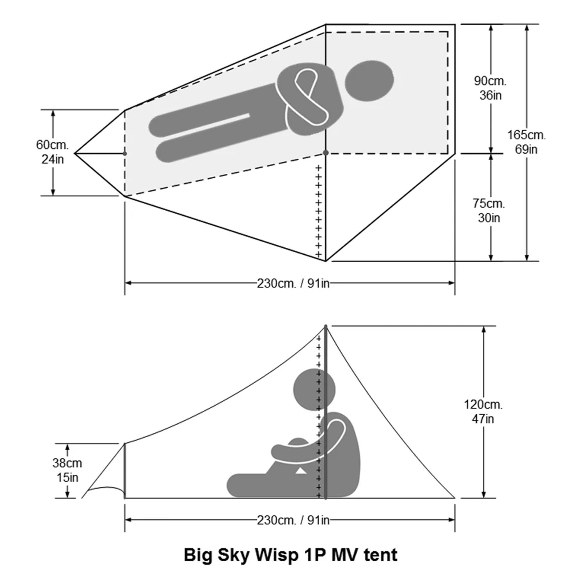 Wisp 1P tent UL version
