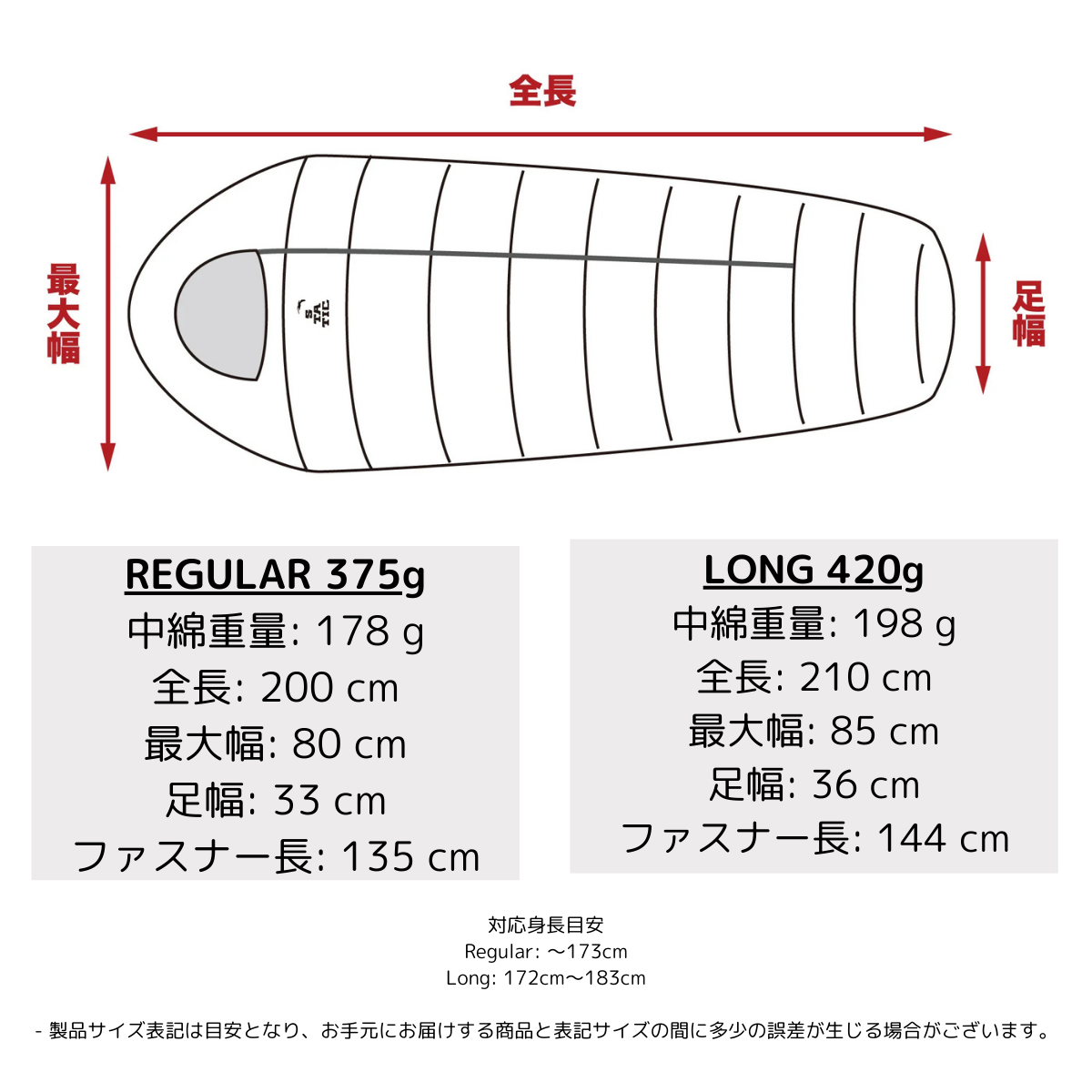 アフターバーナー スリーピングバッグ Afterburner Sleeping Bag [STATIC スタティック] 化繊 シュラフ 375g