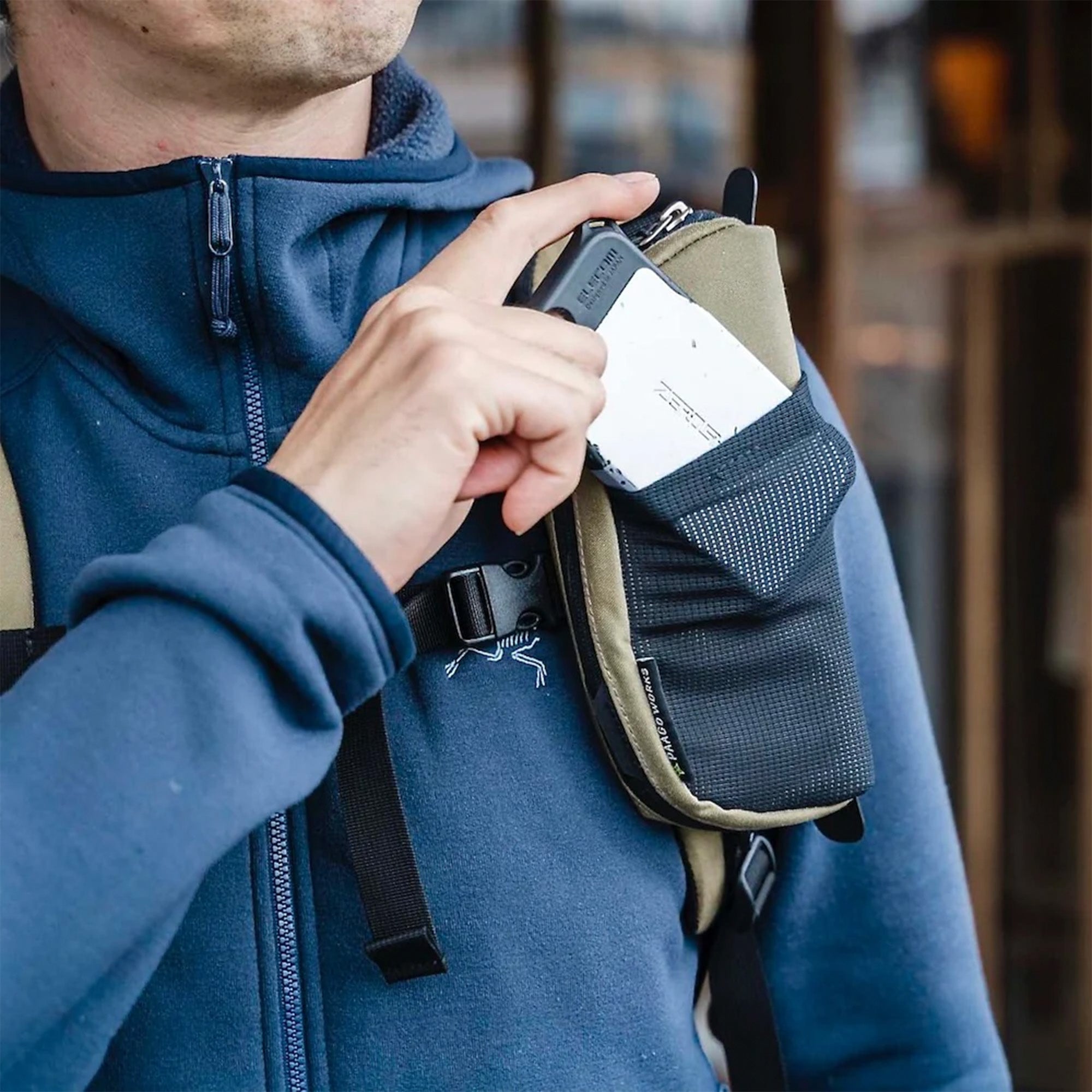 Shoulder harness pouch snaps [PAAGO WORKS Purgworks] HIKE Series