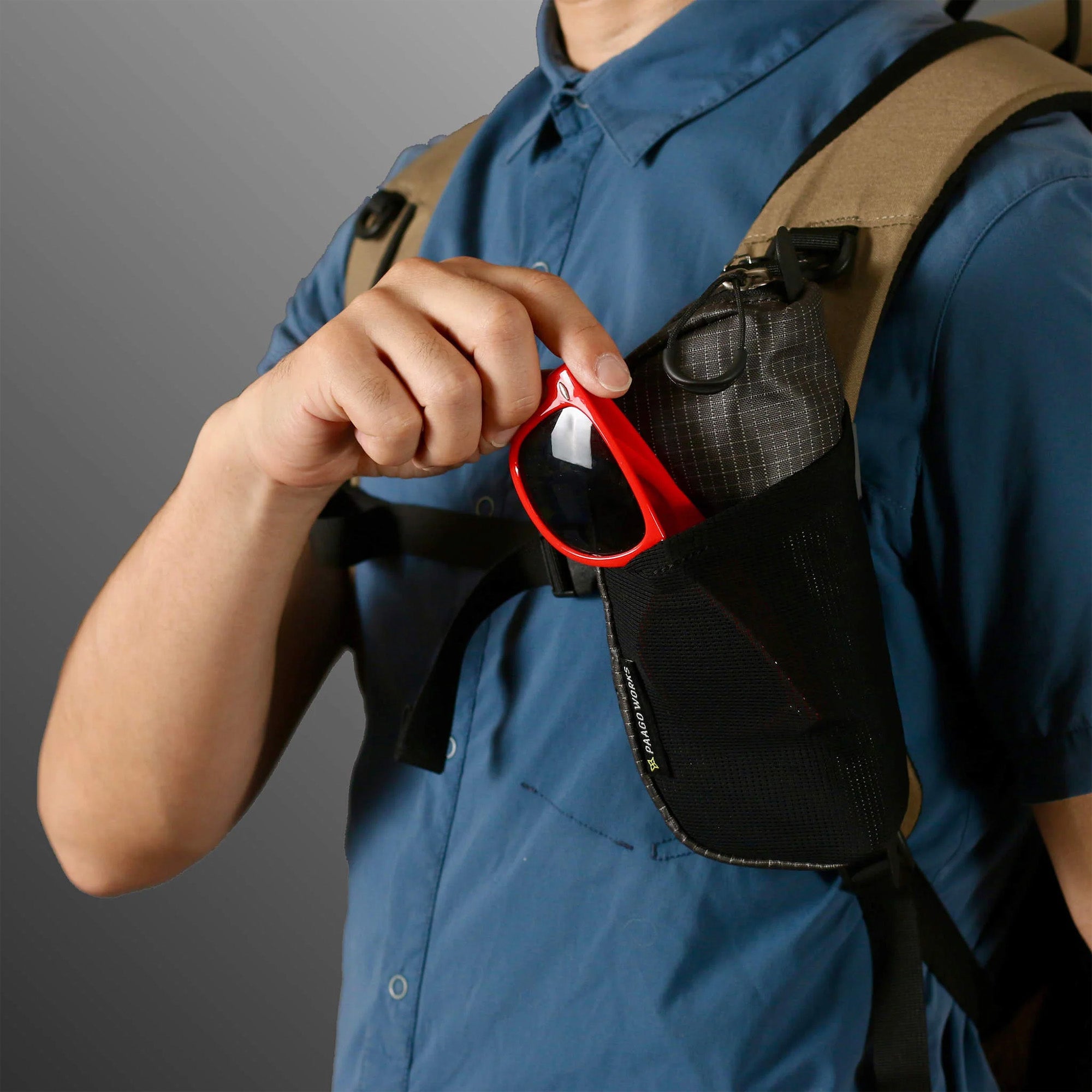 Shoulder harness pouch snaps [PAAGO WORKS Purgworks] HIKE Series