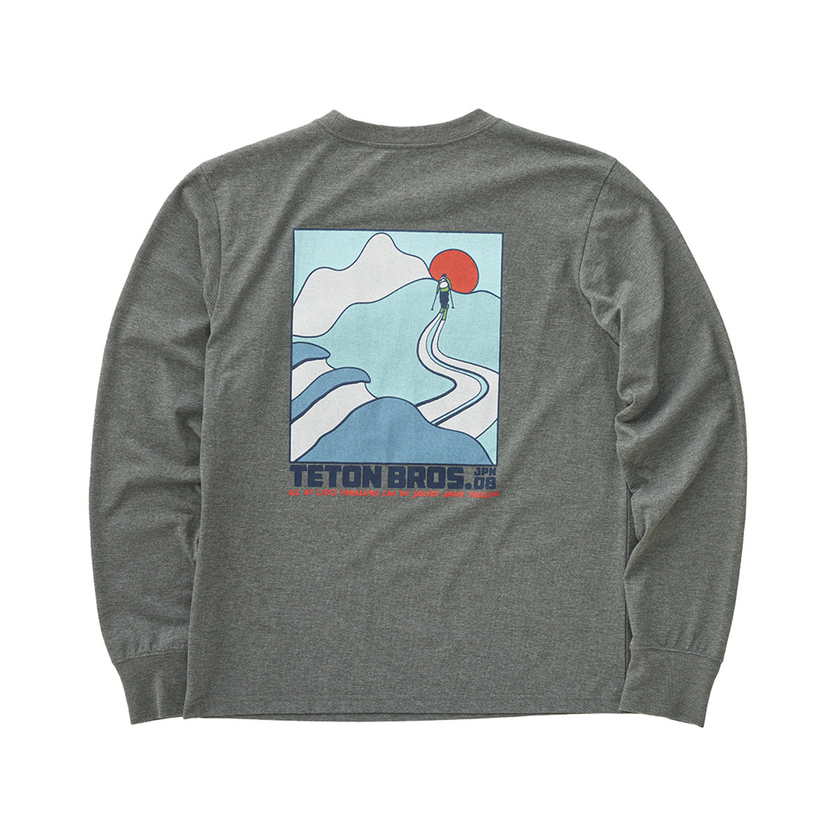 （M・Lサイズ）メンズ TB アボーヴ ツリーライン ロングスリーブ ティー TB Above Treeline L/S Tee M [Teton Bros. ティートンブロス]