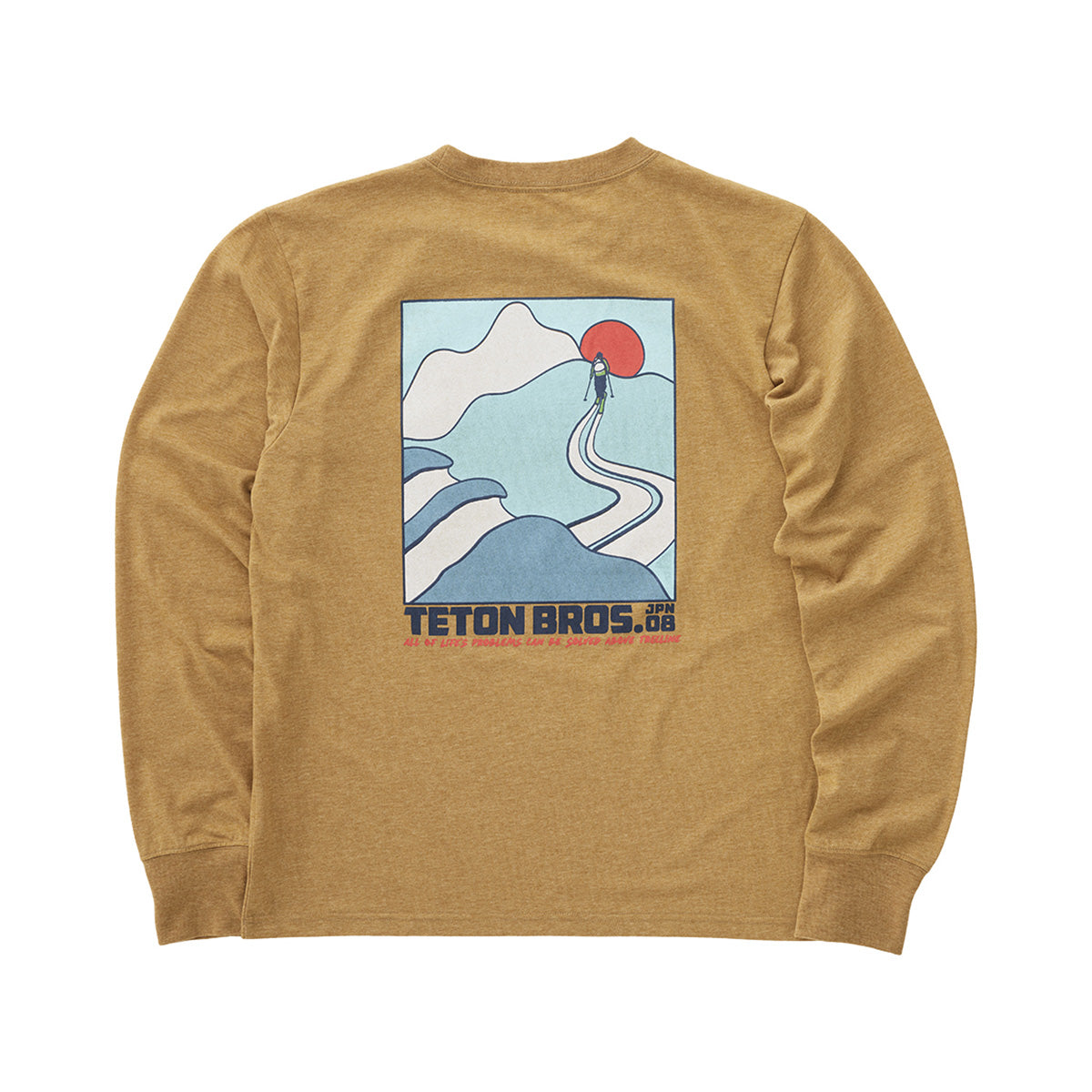 （Lサイズ）メンズ TB アボーヴ ツリーライン ロングスリーブ ティー TB Above Treeline L/S Tee M [Teton Bros. ティートンブロス]