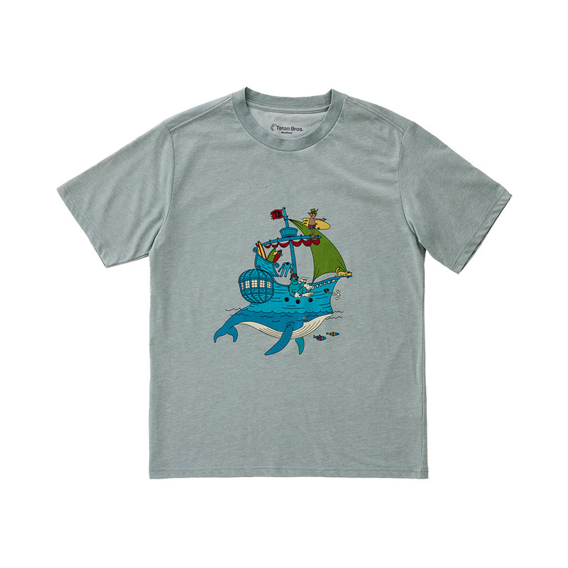 （L・XL・XXLサイズ）Whale Ship Tee Women's